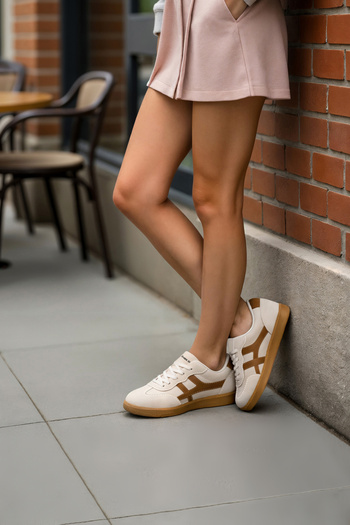 DARK SEER Dámské tenisky DS Ruby Suede Beige Tan