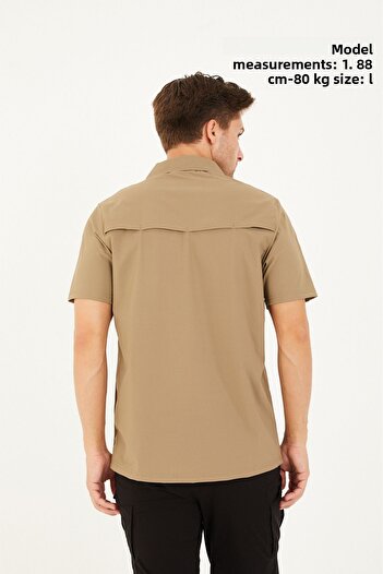 Camp Scoutland Camp625 Outdoor Tactical Water Repellent Ανδρικό Μπεζ Tactical T-shirt