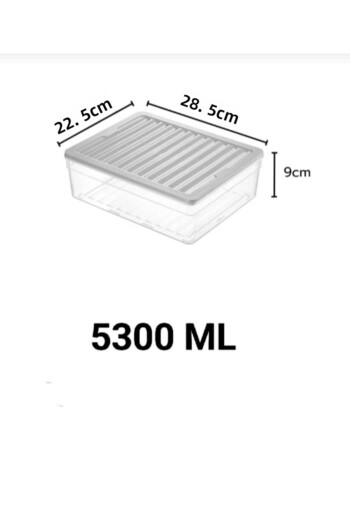VZN Horizontal Lid Refrigerator Organizer Freezer Organizer Storage Container Set