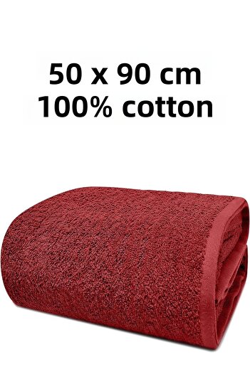 KAYABEY HOME 100% Cotton Hand and Face Towel (50X90 cm) - Head Towel, Ultra Soft and Highly Absorbent 100% Cotton
