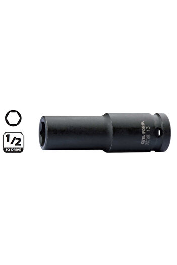 Ceta Form 1/2” 6-Point Deep Air Socket Wrench 27 mm - C64-H27