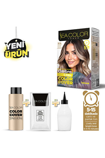 Sea Color Ombre Cilası Set Boya 9.1A Küllü Sarı