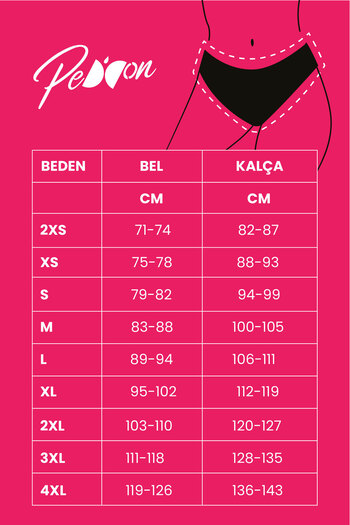 PEDDON Regl Dönemine Özel Konforlu Pedkini Mayo Altı Süper Emici Yüksek Bel Bikini Altı Siyah Regl Mayosu