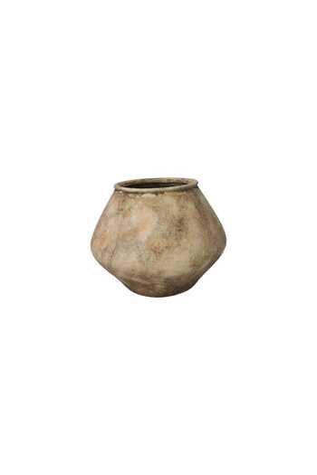 Generic Luxury beige vase stand for elegant home decor, outdoor gardens and balconies (21*21*16cm)