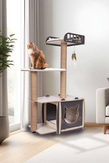Patihomes Pati Homes Layered Beded Cat Scratch House - Cat Scratch