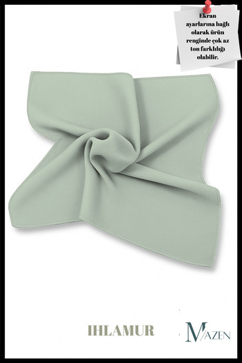 MAZEN Linden | Square Chiffon Scarf 45X45 |   Neck Bag Pants Wrist Accessory |   Solid Color Stylish Scarf