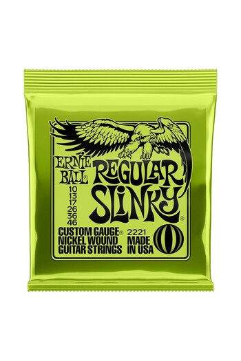 Ernie Ball P02221 10-46 Electric Guitar String Regular Slinky Nickel