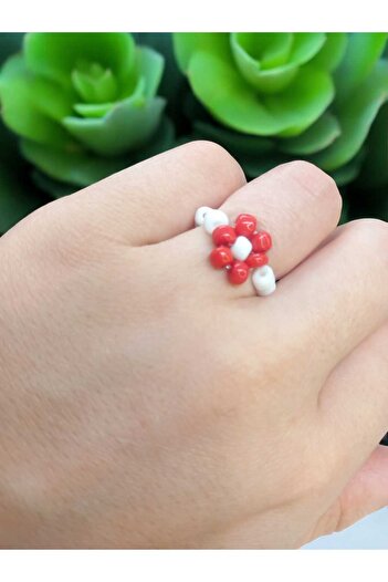 Crystal Atelier Daisy Ring - Beaded Handmade