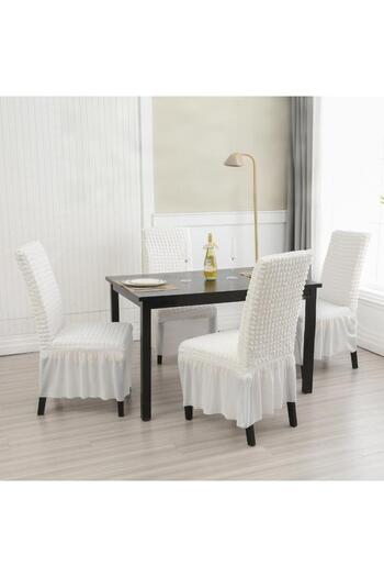 Generic 4 Pieces Of Bubble Yarn Chair Cover