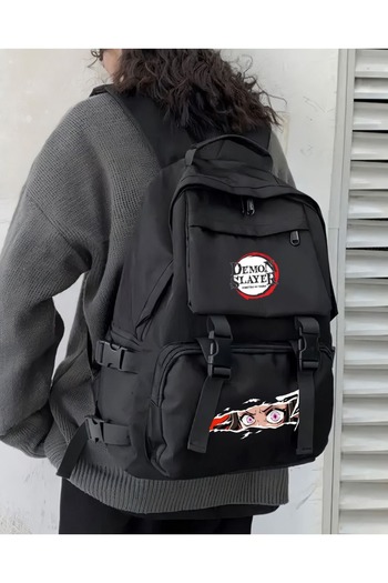 Touz Moda Demon Slayer Printed Palaska Backpack School Bag