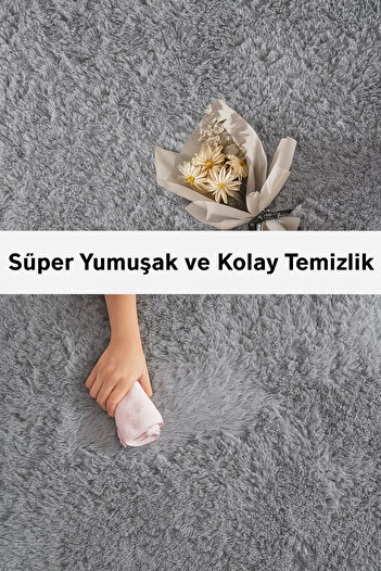 Sarar Yıkanabilir Puffy Peluş Mutfak Koridor Salon Halısı Yolluk