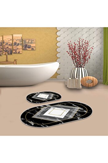 Aldora Oval Bath Mat Set