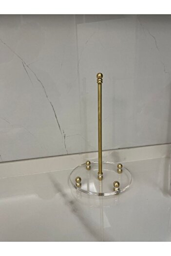 innossa pleksi dekorasyon Brass Desktop Plexiglass Paper Towel Napkin Holder
