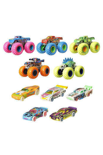 HOT WHEELS Monster Trucks Hcb57 - Πακέτο αυτοκινήτου που λάμπει στο σκοτάδι