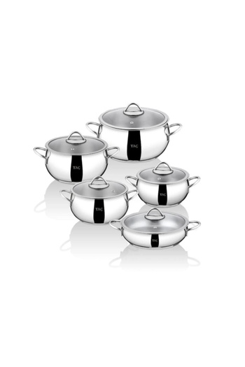 Taç Master Steel 10 részes acél edénykészlet