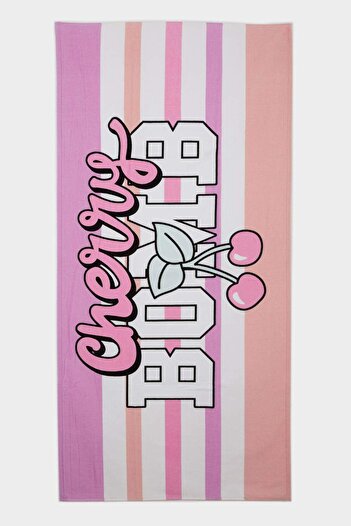 DeFacto Girl's Striped Cotton Beach Towel E3910A825Sm