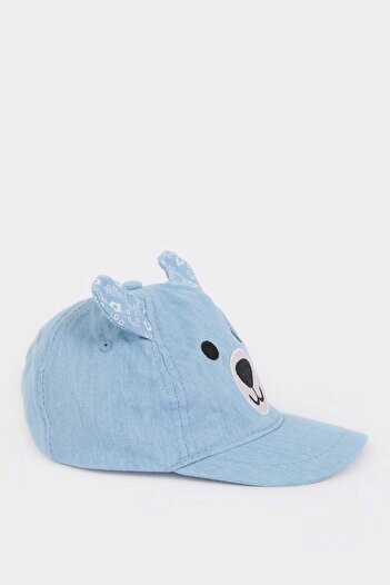 DeFacto Baby Boy Embroidered Jean Look Cap Hat D8381A525Sm