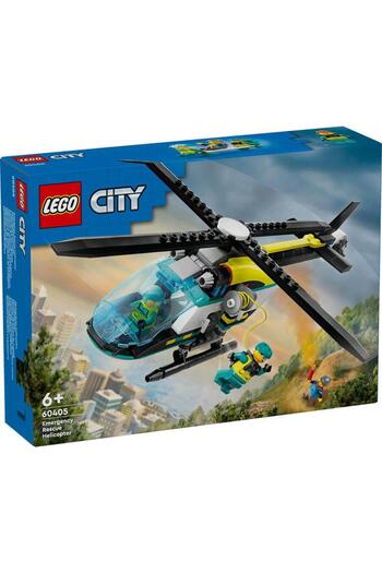 LEGO ® City Emergency Rescue Helicopter 60405 - Construction Set for Ages 6 and Up (226 Pieces)