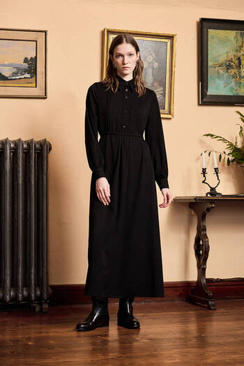BE BLUE Black Nerve Dress