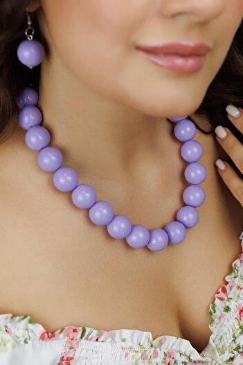 New Obsessions Women's Necklace with Big Beads - 20mm Beads