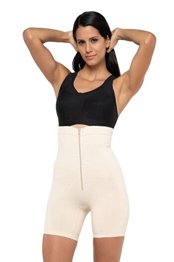Formeasy Women's High Waist Seamless Zippered Long Leg Corset 4000