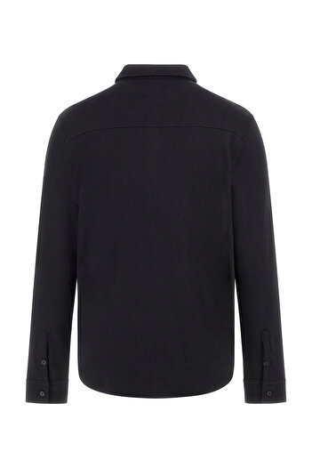 Guess Cămașă neagră pentru bărbați M4BP27KBC71JBLK LS SKYLER KNIT SHIR