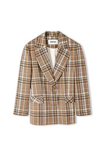 İpekyol Ekose desen blazer