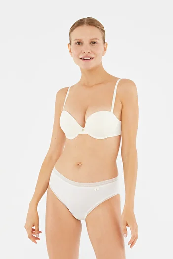 Dagi Ecru Julia Strapless Push-Up Supported Bra