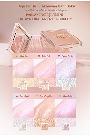 CLIO Mikro İnci Tanecikleriyle Yoğun Işıltı Sağlayan Highlighter Prism Highlighter 01 Gold Sheer