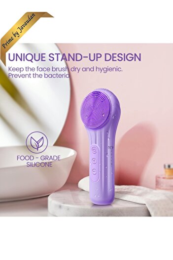 Prime by Javaudan Face Scrubber Silicone Electric Facial Cleansing Brush Skincare Tools with Magnet Charger