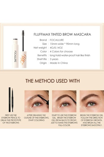 Focallure Fluffmax Tinted Brow Mascara - Clear