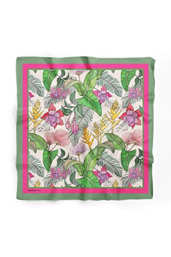 Modabutik B116 Tropıcal Flowers Bandana