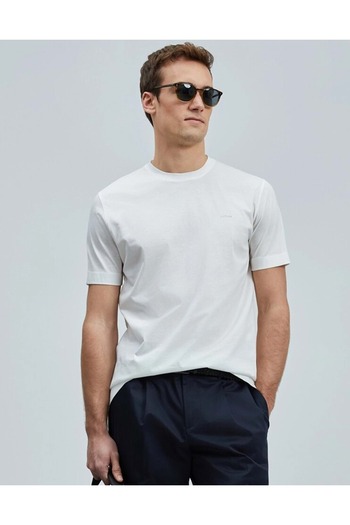 Lufian 111020262 Bran Men's Basic T-Shirt Men's T-Shirt White