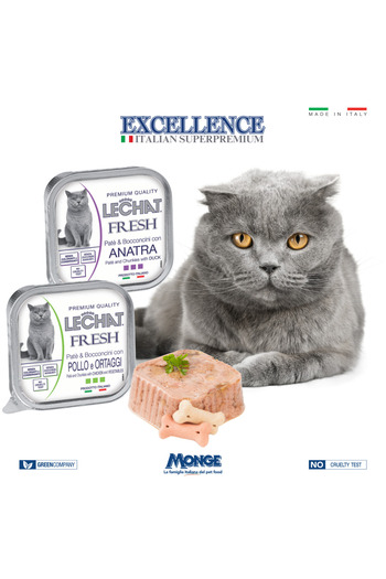 Monge Cat Wet Food Pate & Chunkies Chicken and vegetables - 100g - Lechat Fresh by Monge