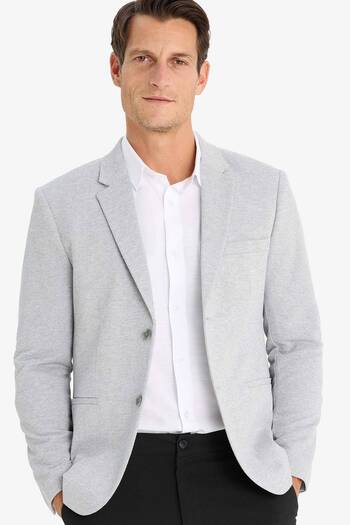 DeFacto Slim-Fit Slim-Fit-Blazerjacke mit Knöpfen 3155294
