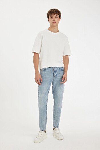 DeFacto 100% βαμβακερό 90's Slim Fit Skinny Fit Παντελόνι Jean με στενό πόδι B5784AX24AU