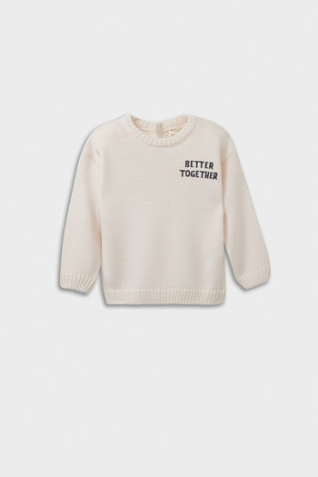 DeFacto Baby Boy Crew Neck Printed Knitwear Sweater A3851A524Au