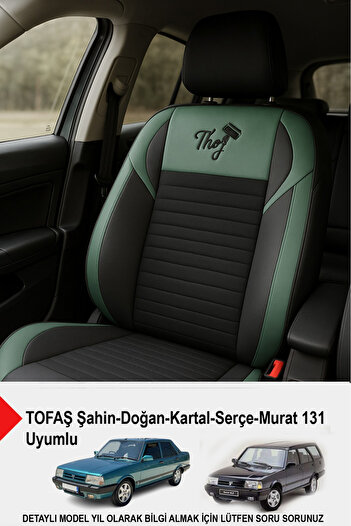 GM-DESIGN Thor Arm Feather Auto Seat Cover (Tofaş Kartal-Şahin-Doğan-Serçe-Tempra Compatible)
