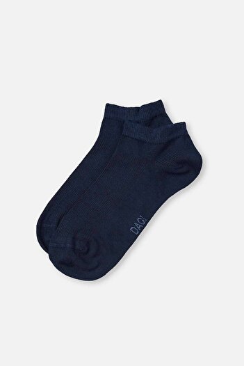 Dagi Navy Blue Men's Bamboo Booties Socks 2-Piece