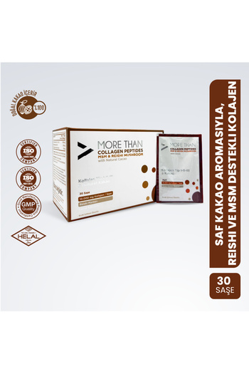 MORE THAN Cocoa Collagen Peptide Msm & Reishi Mushroom 30 Sachets