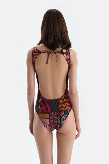 Dagi Multicolor Halter Neck Swimsuit