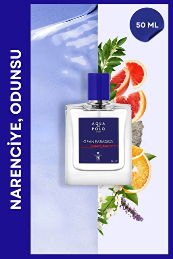 Aqua Di Polo 1987 Gran Paradiso Sport 50 ml Edp Citrus, Woody Herrenparfüm Apcn 000507