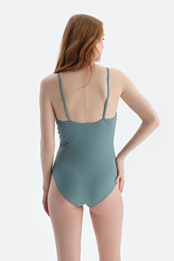 Dagi Mint Green Ring Detailed Triangle Swimsuit