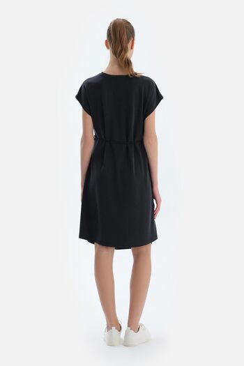 Dagi Black Off Shoulder Modal Maternity Dress