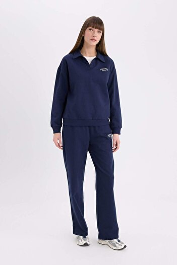 DeFacto Thin Sweatshirt Fabric - Wide Leg Pants E6080Ax25Sp