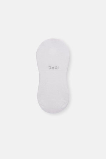 Dagi White Women's Cotton Invisible Socks 3-Piece