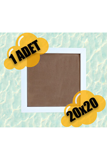 Wooden Factory One Piece White 20X20 Frame – Blank Picture/Photo Frame Wall Decor