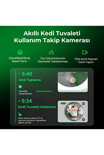 Petkit Purobot Max Pro Akıllı Kedi Tuvaleti Beyaz (Resmi Distribütör Garantili)