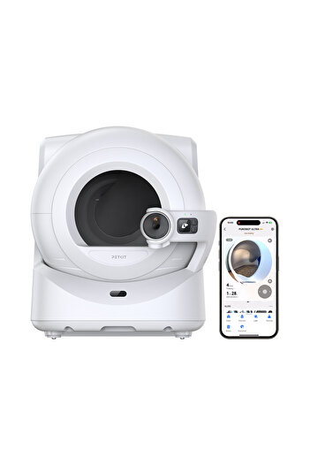 Petkit Purobot Ultra Akıllı Kedi Tuvaleti Beyaz (Resmi Distribütör Garantili)
