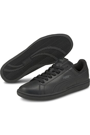 Puma Unisex Black Smash Leather Sports Shoes